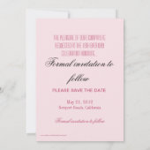 第18誕生日のCotillionのデビューの保存日付の写真 セーブザデート (裏面)