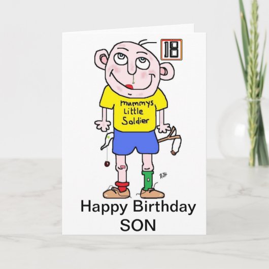 第18誕生日カードオス カード (正面)