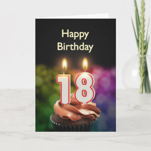 第18誕生日カード(ろうそく) カード