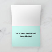 第18誕生日カード – 風船と願い/誰でも カード (内部)