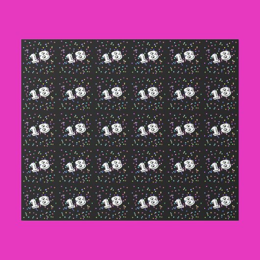 第18誕生日ギフトラップラッピング紙 ラッピングペーパー