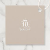 第18誕生日ギフトラベル フェイバータグ (裏面)