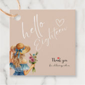 第18誕生日ギフトラベル フェイバータグ (正面)