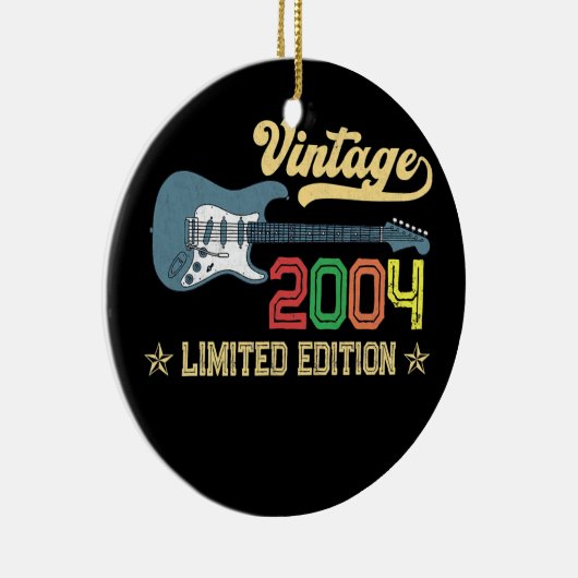 第18誕生日ギフト女子男性へギター愛好家 セラミックオーナメント (右)