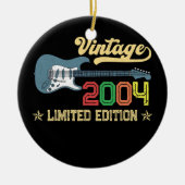 第18誕生日ギフト女子男性へギター愛好家 セラミックオーナメント (正面)