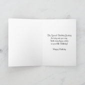 第18誕生日グリーティングカード(ピンクのスティレット付き) カード (内部)