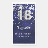 第18誕生日ネイビー・ブルー・シルバー・スターズ (正面)
