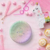 第18誕生日バタフライガーデンパーティー用品 ペーパーボウル (パーティー)