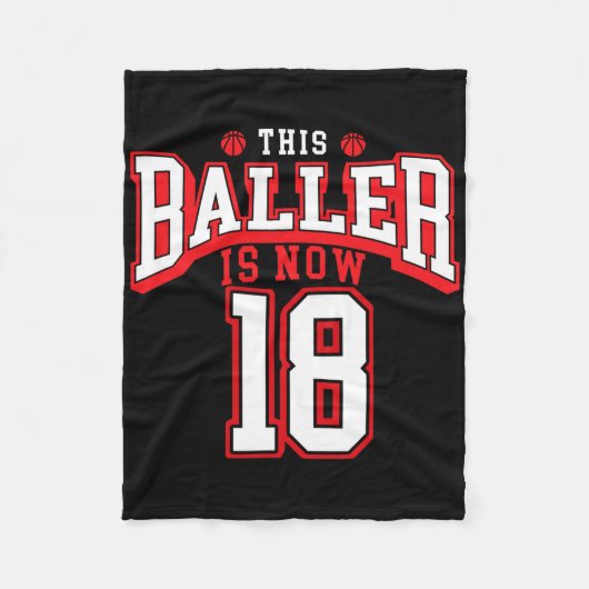 第18誕生日ビスケットビル恋人18歳Bday フリースブランケット (正面)