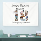 第18誕生日フォトコラージュパーティーバナー 横断幕 (トレードショー)