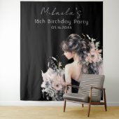 第18誕生日フォトブースBACKDROPタペストリー タペストリー (インサイチュ)
