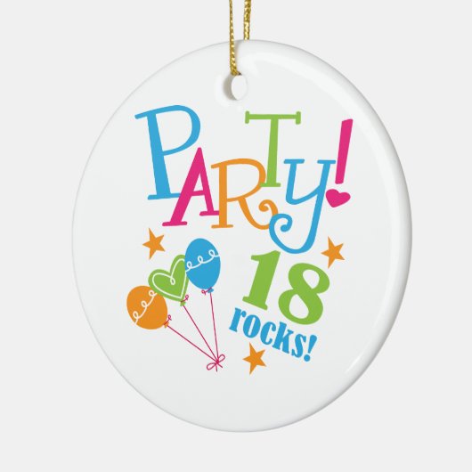 第18誕生日プレゼントのアイディア セラミックオーナメント (左)
