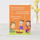 第18誕生日プレゼントカード カード (黄色い花)