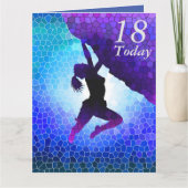 第18誕生日ボルダリングアートカード カード (正面)