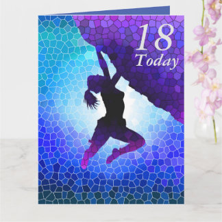 第18誕生日ボルダリングアートカード カード