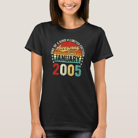 第18誕生日メンズヴィンテージ2005年1月 Tシャツ (正面)