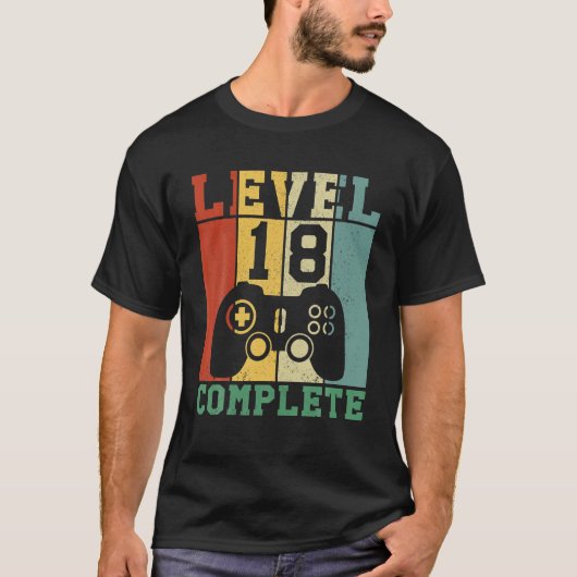 第18誕生日レベル18完了 Tシャツ (正面)