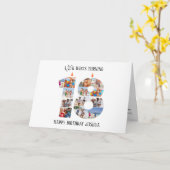 第18誕生日写真カード カード (黄色い花)