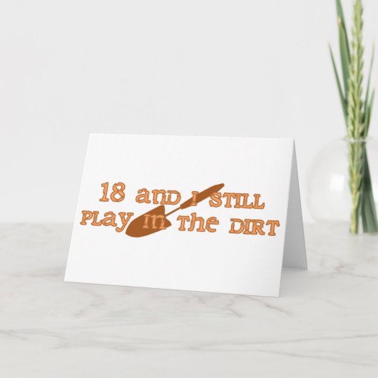 第18誕生日園芸用ギフト カード (正面)