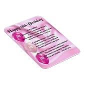 第18誕生日娘歌磁石 マグネット (右側)