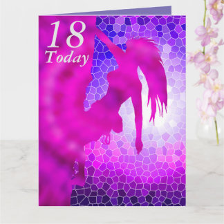 第18誕生日岩石登山家アートカード カード