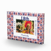 第18誕生日記念 |米国国旗 フォトブロック (右)