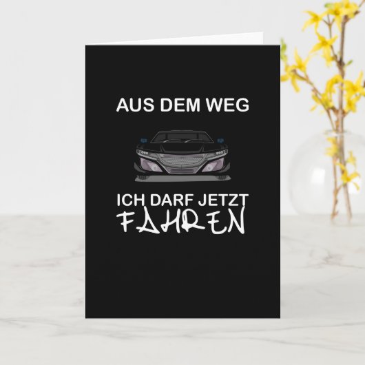 第18誕生日運転免許証 カード (黄色い花)