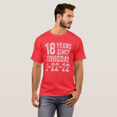 第18誕生日2022年2月18生まれ歳 Tシャツ (正面フル)