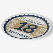 第18誕生日 ペーパープレート (アングル)