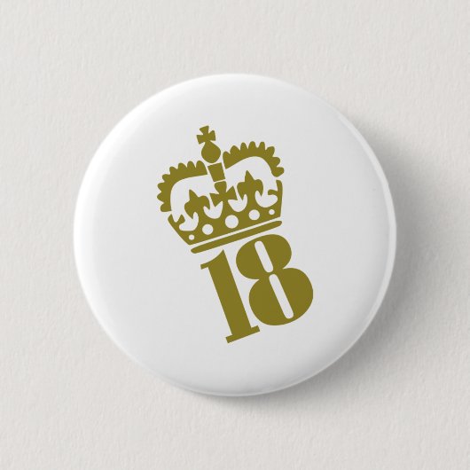 第18誕生日-数- 18 缶バッジ (正面)