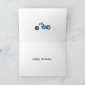 第18誕生日(燃えるバイクあり) カード (内部)
