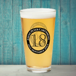 第18誕生祝いガラス タンブラーグラス