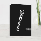 第18驚きの誕生日のパーティの招待状-ジッパー 招待状 (裏面)