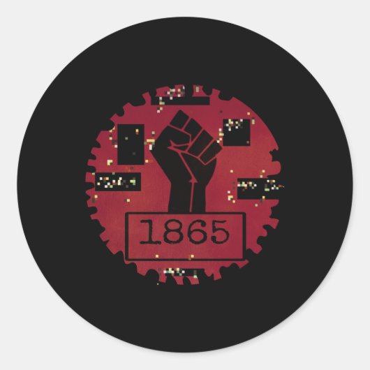 第1865ステッカー ラウンドシール (正面)