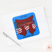 第187期歩兵RAKKASANSスタンプ スクエアシール (封筒)