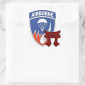 第187連隊戦闘チームステッカー スクエアシール (バッグ)