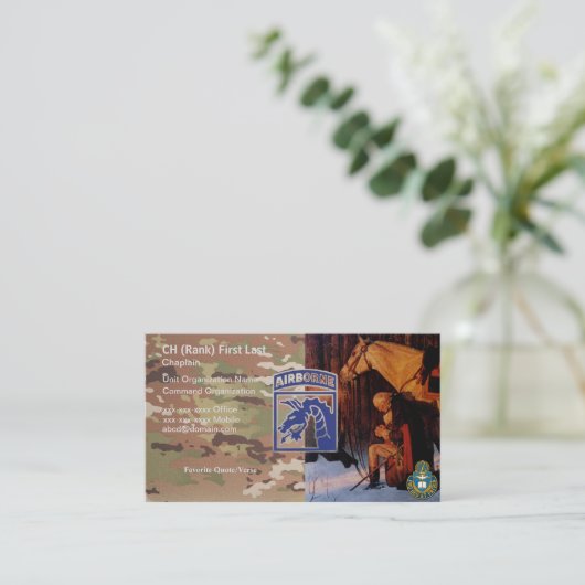 第18 CORPの牧師の名刺ギガワットの祈ること 名刺 (スタンド正面)