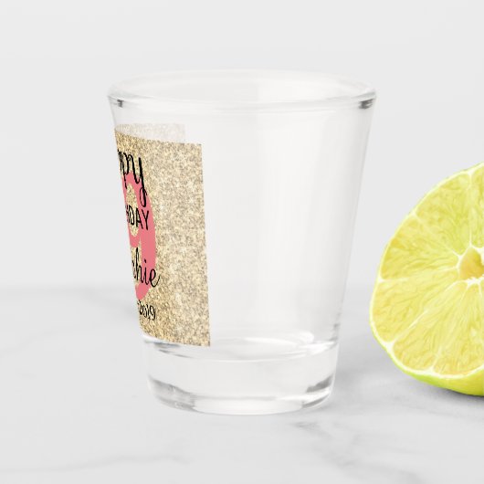 第19パーソナライズされた誕生日·ショット·ガラス ショットグラス (右)