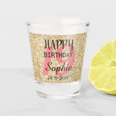 第19パーソナライズされた誕生日·ショット·ガラス ショットグラス (正面)