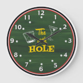 第19ホールお洒落ゴルファーの時計 ラージ壁時計 (正面)