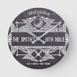 第19ホールへようこそ ラウンド壁時計
