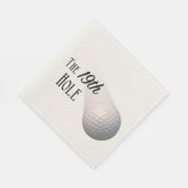 第19ホールゴルフボール スタンダードランチョンナプキン (角)