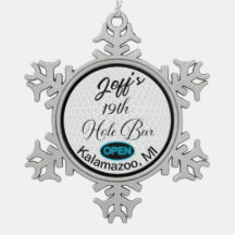 第19ホールバーパーソナライズされたゴルフボールデザインバー