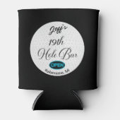 第19ホールバーパーソナライズされたゴルフボールデザインバー 缶クーラー (正面)