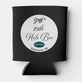 第19ホールバーパーソナライズされたゴルフボールデザインバー 缶クーラー