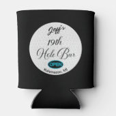 第19ホールバーパーソナライズされたゴルフボールデザインバー 缶クーラー (裏面)
