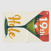 第19ホール:ゴルフの先のお祝い ゴルフタオル (横)