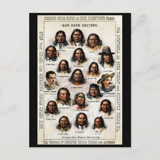 第19回インディアン医学ポスター ポストカード (正面)