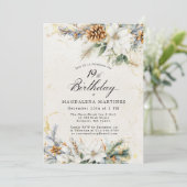 第19回バースデーパーティー冬の白いフローラ緑 招待状 (スタンド正面)