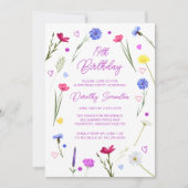 第19回バースデーパーティー紫の野草草原 招待状 (正面)